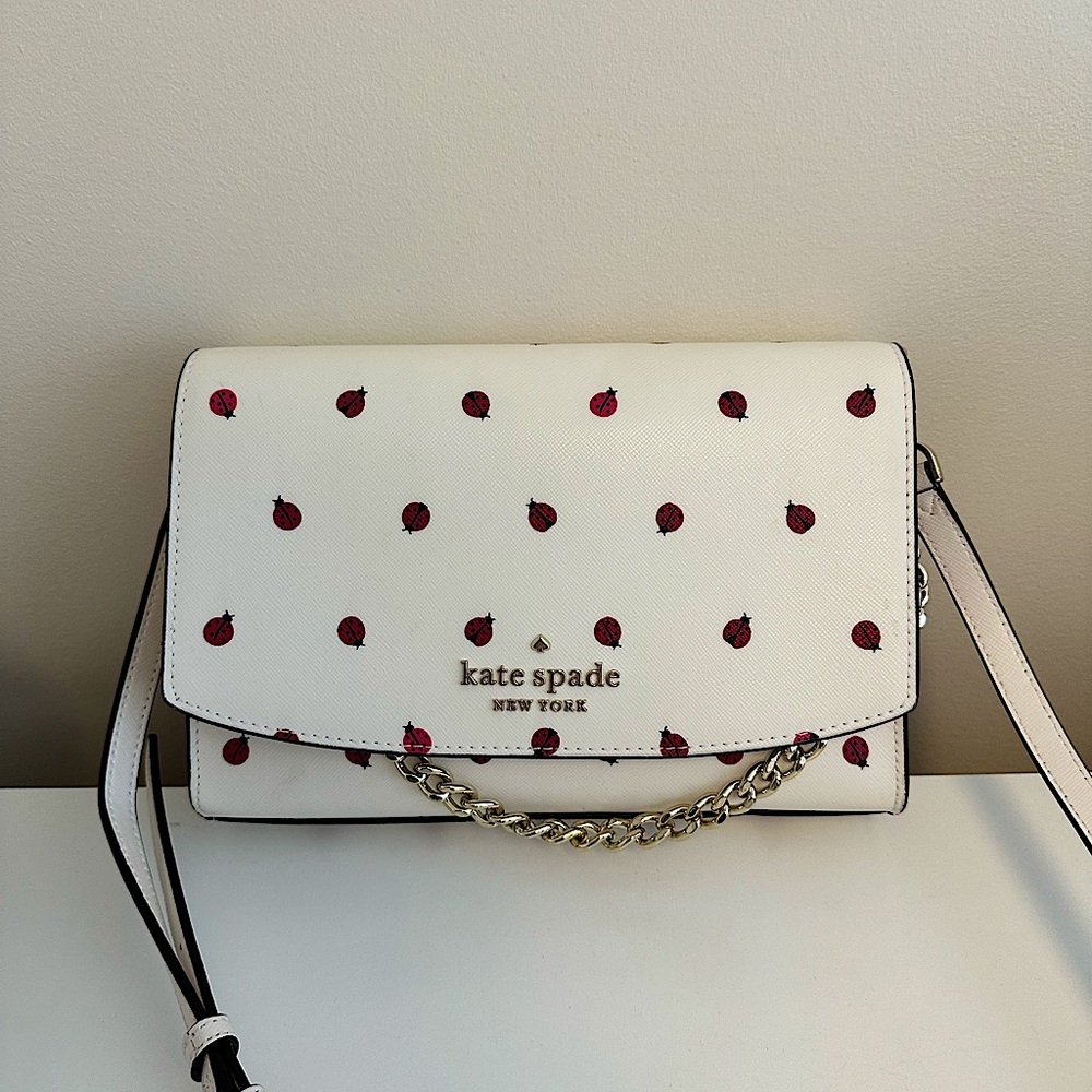 Kate Spade Pink/Red Ladybug Crossbody